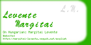 levente margitai business card